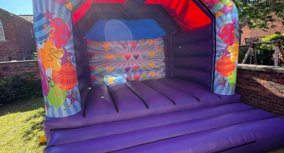 adult castle with purple base and bunting graphic2