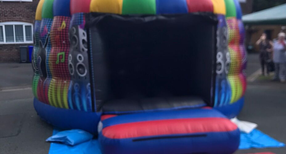 disco dome with blue red entrance2