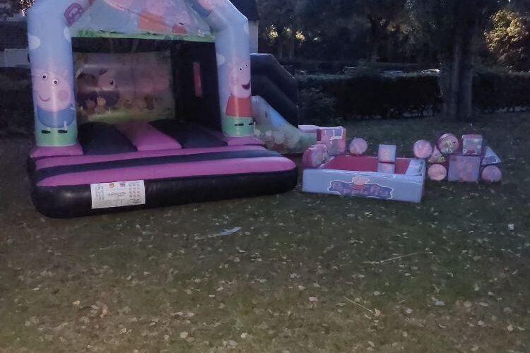 with slide - peppa pig